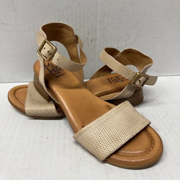MIZ MOOZ WOMEN'S ANKLE CLOSURE SANDALS SAND 37EU / 7US # A-13 - Picture 1 of 4